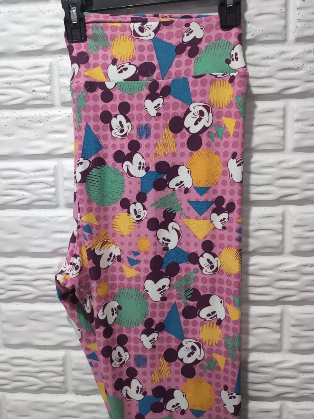 NEW 90s Disney Mickey Mouse Leggings Soft LulaRoe TC2 Tall and Curvy Multicolor